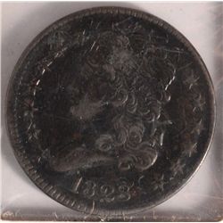 1828 HALF CENT (13 STARS) AU-55