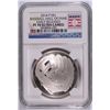 Image 1 : 2014 BASEBALL HALL OF FAME SILVER DOLLAR, NGC PROOF-70 EARLY RELEASE!!  WOW!!