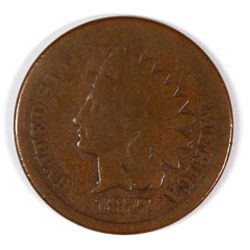1877 INDIAN HEAD CENT, GOOD+  "THE KEY"