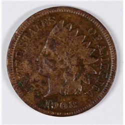 1908-S INDIAN HEAD CENT, VF  LITTLE DARK