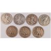 Image 1 : DEALER LOT: ( 7 ) PIECES 1921-S WALKING LIBERTY HALF DOLLARS, ALL NICE GOODS