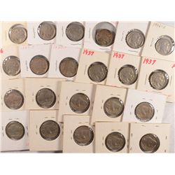 DEALER LOT OF BUFFALO NICKELS: MANY MANY COINS, OVER  $350.00 IN RETAIL, LOOK!!