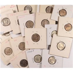 DEALERS: ( 26 ) PIECES MIXED AU/BU MERCURY DIMES, NICE LOT
