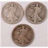 Image 1 : ( 3 ) 1916 WALKING LIBERTY HALF DOLLARS,  CIRCULATED