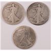 Image 1 : ( 3 ) 1916-D WALKING LIBERTY HALF DOLLARS,  NICE CIRCULATED