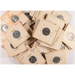 DEALER LOT OF ( 50 ) BU 1943 LINCOLN STEEL CENTS ALL NICE, 31-1943-D 19-1943-P