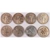 Image 1 : DEALER LOT OF ( 8 ) WALKING LIBERTY HALF DOLLARS,