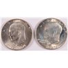 Image 1 : LOT OF ( 2 ) 1976-S TYPE-1 40% SILVER EISENHOWER DOLLARS, BU