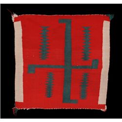 Navajo Germantown Pillow Cover 19"x 19 1/2"  Good Condition with One Repair