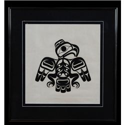 Rare and Early Robert Davidson Silkscreen Eagle 1969 One of Twenty Made 18"x 19" Framed  Good Condit