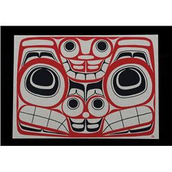 Robert Davidson Planetarium Exhibition Silkscreen Rattle Design 1971 Series of 200 4 3/4"x 6 3/4"  G