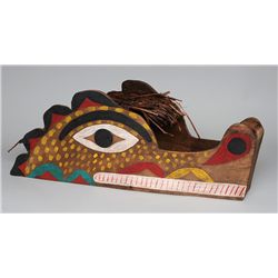 Nuu-chah-nulth Carved Wolf Dance Mask 22" L. 12" W. 9" H.  Good Condition