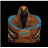 Image 1 : Emily Carr Raven Design Pottery Bowl Signed Klee Wyck 2 1/8" W. 2 3/8" H.  Good Condition with Minor