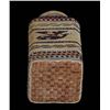 Image 3 : Very Finely Woven Makah Basketry Covered Jar with Eagle Holding Arrow and Whale Design - John Spangl
