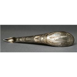 Charles Edenshaw Coin Silver Spoon with Incised Thunderbird Design - Vancouver Art Gallery Charles E