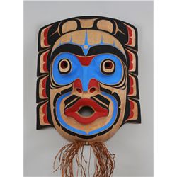 Dwayne Simeon Kwagiulth Komokwa Mask 20" H. 17" W.  Good Condition with Check