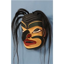 Mosquito Shaman Transformation Mask Carved by Sammy Dawson 11" H. 8" W.  Fine Condition