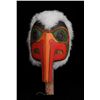 Image 1 : Tsimshian Raven Stealing the Sun Rattle with Rabbit Fur Carved by Gerry Dudaward 14" H. 7" W.  Good 