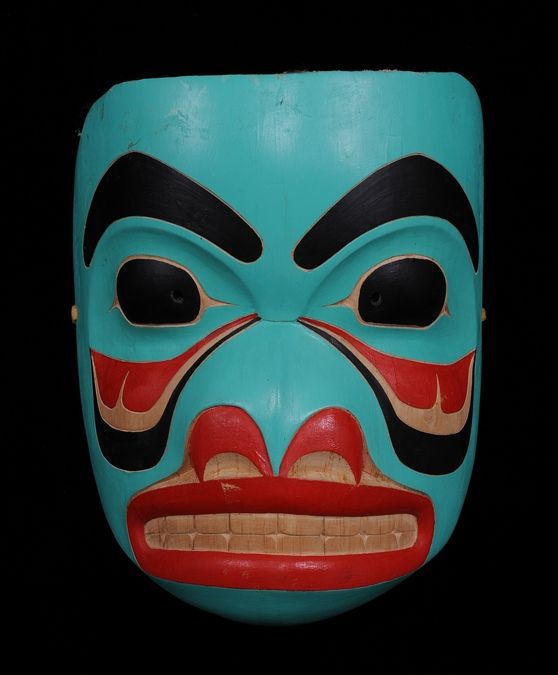 Haida Bear Mask Carved by Tsoona Stella 10