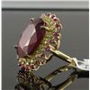 Image 3 : 14 YellowGold 21.64ctw Ruby&Diamond Ring K26E99