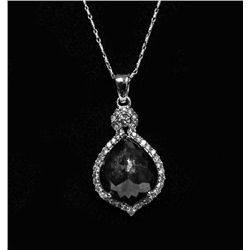 14KT White Gold 10.01ctw Diamond Pendant K38J98