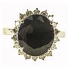 Image 1 : 14KT WhiteGold 5.73ct Sapphire&Diamond Ring K16J96