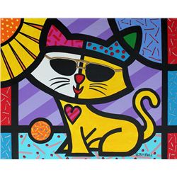 VALTER MORAIS "CAT WITH SHADES" J825