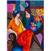 Image 2 : Itzchak Tarkay "Chit Chat"(FRAMED) W345