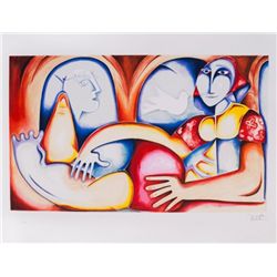 Alexandra Nechita "Sea Affairs-Mikanos Island" W1050
