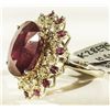 Image 3 : 14KT YellowGold 21.21ctw Ruby&Diamond Ring K28E95