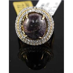15.04ct Ruby 1.05ct Sapphire 925 Silver Ring K24J2