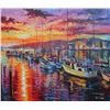 Image 1 : DANIEL WALL " SUNSET MARINA" J4650