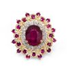 Image 1 : 14kt YellowGold 5.69ctw Ruby&Diamond Ring K17E14