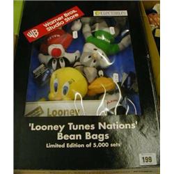 A boxed set of Looney Tunes nations bean bags £15-25