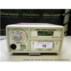 BABCO SA115 SAFETY ANALYZER (print sequence:) 58020