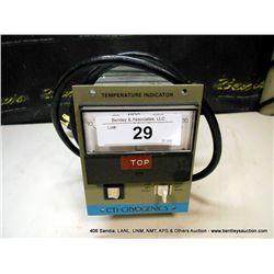CTI CRYOGENICS TEMPERATURE INDICATOR