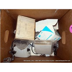 BOX: ASSORTED ELECTRONICS (print sequence:) 57942