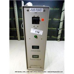 SSEC 2300 SEAM SEALER POWER SUPPLY (print sequence:) 57923