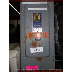 SQUARE D BREAKER BOX (print sequence:) 58075