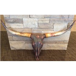 Bronzed Longhorn skull