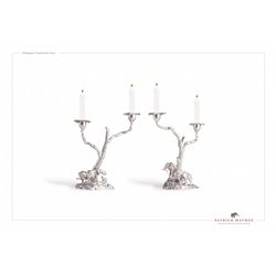 Elephant Candelabra Pair