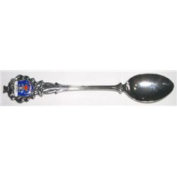 VINTAGE OSLO COLLECTOR SPOON WITH BEAUTIFUL COLORFUL DESIGN!! SPOON CAME OUT OF SAFE BOX!!
