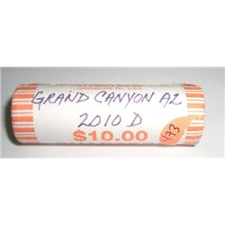 ROLL OF 2010-D NATIONAL PARK QUARTERS ROLL *UNCIRCULATED-GRAND CANYON,AZ* $10.00 FACE VALUE!!