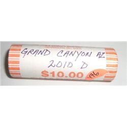 ROLL OF 2010-D NATIONAL PARK QUARTERS ROLL *UNCIRCULATED-GRAND CANYON,AZ* $10.00 FACE VALUE!!
