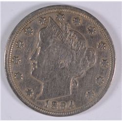 1894 V-NICKEL VF-30