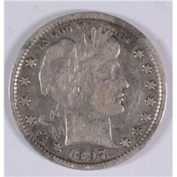 1897-O BARBER QUARTER VF/XF