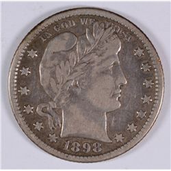 1898-O BARBER QUARTER XF-40