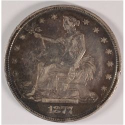 1877 TRADE DOLLAR FINE DETAILS