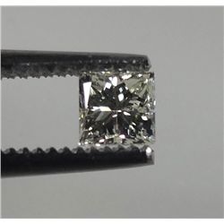 LOOSE DIAMOND EGL CERTIFIED -.38CT PRINCESS CUT, SI-1, N COLOR