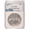 Image 1 : 2002 AMERICAN SILVER EAGLE, PCI MS-70  RARE  TRENDS PRICE $1250.00